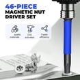 thumbnail image 2 of 46Piece Magnetic Impact Nut Driver Set, Magnetic Impact Nut Driver Set Universal Sockets Magnetic Nut Driver Set,1Set x Magnetic Nut Driver, 2 of 6