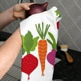 thumbnail image 4 of T-fal Pigment Print Dual Woven Kitchen Towels, Two Pack, Veggies, 4 of 6