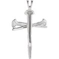 thumbnail image 3 of Auriga Fine Jewelry Mother's Day Gift 925 Sterling Silver 26x18.25mm Cross Pendant for Women, 3 of 4