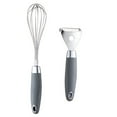 thumbnail image 1 of Juego de artilugios de cocina de acero inoxidable de 2 piezas con asas suaves al tacto para cocinar, 1 of 5
