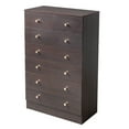 thumbnail image 5 of Ktaxon 7 Drawers Dresser Chests for Bedroom, Wood Chset of Drawers,Dressers Organizer for Bedroom, Living Room,Hallway, Brown, 5 of 11