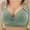 Army Green, variant on Summer Savings Clearance 2025! loopsun Womens Plus Size Bra, Woman's Embroidered Glossy Comfortable Breathable Bra Underwear No Rims