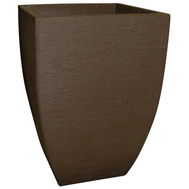 Japi JVQM48F Jardinière Carrée Moderne 48 Po. - Café