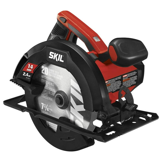 Sierra circular SKIL 5180-01 14A 7-1/4" con hoja de carburo de 20 dientes