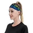 thumbnail image 3 of Daiia Abstract Bright Pineapple Fruit Retro printed Men's Performance Headband,Sports Headbands,Moisture Wicking Workout Headband, 3 of 9