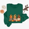 thumbnail image 5 of Fall Winter Women Long Sleeve Crewneck Sweatshirt Spooky Halloween Gnome Print Casual Daily Top, 5 of 5