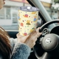 thumbnail image 6 of Cauagu Colorful Cartoon Snail Pattern 20oz Tumbler,Stainless Steel Vacuum Insulated Tumbler with Lid Insulated Coffee Mug Thermal Cup with Splash Proof Sliding Lid-Without Straw, 6 of 8
