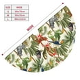thumbnail image 3 of Qekee Jungle Animals print Christmas Tree Skirt Red Tree Skirt Winter Tree Skirt for Red Christmas Indoor Outdoor Decorations-36", 3 of 7