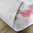 thumbnail image 5 of Ambesonne Funny Place Mats Set of 4, Retro Hipster Raccoon, Standard Size, Pink Blue, 5 of 6