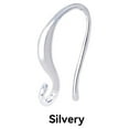 thumbnail image 4 of Women Modern Style Earring Hanger Portable Reusable Portable Reusable Brass Ear Hook Anti-drop Jewellery DIY Crafting Handicraft Accessory Silver, 4 of 7
