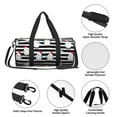 thumbnail image 4 of Fotbe Cute Chicken Bolsa Deportiva de Lona Plegable con Estampado, Bolsa de Gimnasio con Bolsillo Seco/Húmedo, Bolsa de Viaje Ultraligera de Gran Capacidad, 4 of 6