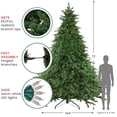 thumbnail image 6 of Northlight Real Touchâ„¢ï¸ Pre-Lit Full Minnesota Balsam Fir Artificial Christmas Tree - 12 FT -, 6 of 6