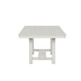 thumbnail image 4 of Rustic White Oak Dining Table: 84" Extendable Rectangular Farmhouse Table for Dining Room - White Oak Finish, Seats 6, Trestle Base, 4 of 8