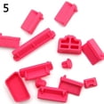 thumbnail image 6 of Grofry 13Pcs Universal Silicone Anti Dust Port Plugs Cover Stopper for Laptop Notebook Rose Red, 6 of 7