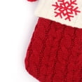 thumbnail image 4 of Douhoow Christmas Sock, Red Snowflake Alphabet Letters Knitting Stocking Xmas Tree Pendant, 4 of 6
