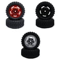 thumbnail image 2 of ZheElen RCGOFOLLOW Wheel Rims Tyre For SCX24 Plastic Crawler Wear-resistant 2pcs RC Car Accessories Replacement Parts RC Upgrade Part Silver, 2 of 6