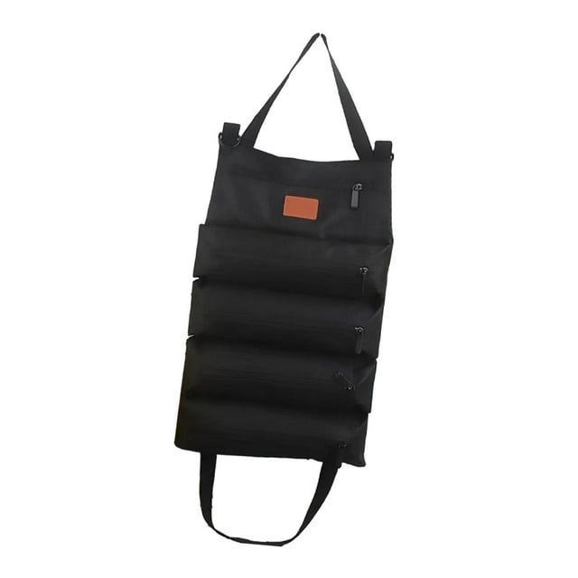 Bolsa enrollable para herramientas Bolsa para herramientas Portátil Resistente Gran capacidad de almacenamiento Almacenamiento Negro