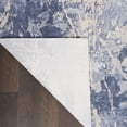 thumbnail image 5 of Nourison Sleek Textures Abstract Blue/Cream 5'3" x 7'3" Area Rug, (5x7), 5 of 8