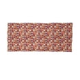 thumbnail image 2 of Geometric Neck Gaiter, Sixties Style Ovals, Unisex, Marigold Maroon, by Ambesonne, 2 of 3