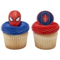 thumbnail image 4 of Anillos DecoPac Marvel's Spider-Man con forma de araña y máscara de Cake Toppers, paquete de 24, 4 of 6