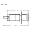 thumbnail image 4 of Toma De Corriente Bajo de guitarra eléctrica Conector de enchufe recto acanalado de 1/4 pulgadas (negro) Likrtyny Para Estrenar, 4 of 5
