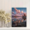 thumbnail image 2 of Tufa Towers Sunset Reflection Canvas Print, Perfect for Living Room, Office, Bathroom, Hallway, 2 of 8