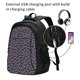 thumbnail image 2 of Balery Bat Purple Mochila con carga USB para hombre y mujer - Mochila impermeable y antirrobo para laptop con puerto USB para viajes, trabajo, 2 of 7