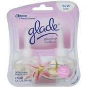 Glade Plug In Refill, White Tea & Lily, 1.34 Fl. Oz. (Pack of 2