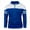 Blue, variant on Men's Cardigan Jacket Long Sleeve Color Matching Splicing Jacket Sweater Jacket