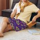 thumbnail image 5 of Balery Carnival Masks and Beads Pantalones cortos de pijama de punto de algodón para hombre con cinturilla y bolsillos-4X-Large, 5 of 6