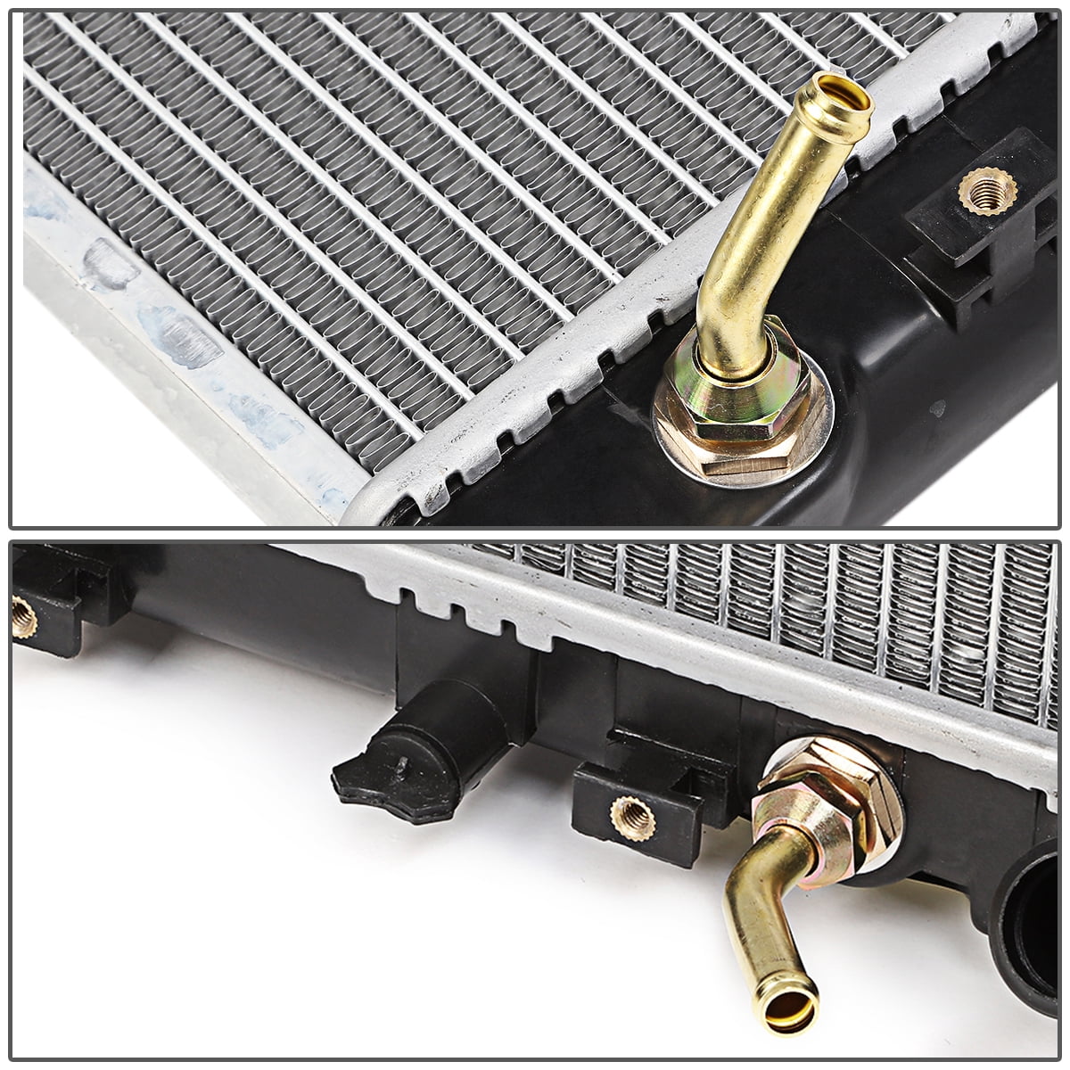 DNA Motoring OEM-RA-1290 Aluminum Radiator For 1992-2000 Honda Civic 93-97 Del Sol AT 94 95 96 98 99