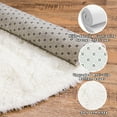 thumbnail image 5 of ZENELESS Fluffy Shag Circle Rug for Nursery Room,7x7ft Cream White Fuzzy Plush Rug for Dorm,Kids Girls Boys Room,Reading Nook,Home Decor, 5 of 8