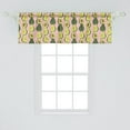 thumbnail image 2 of Ambesonne Avocado Window Valance, Halved Tropic Fruit Pattern, 42" x 18", Blush Multicolor, 2 of 3