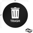 thumbnail image 3 of Sutter Signs Recycle & Trash Garbage Sticker Set for Offices, Businesses, & Events (2 stickers of each), 3 of 5