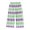 Purple, variant on Girls Chiffon Pants Checkered Wide Leg Ribbed Pants Stretchy Mid Rise Summer Casual Long Trousers 8T