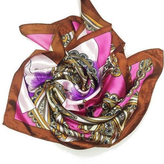 Women Elegant Abstract Purple Scarf