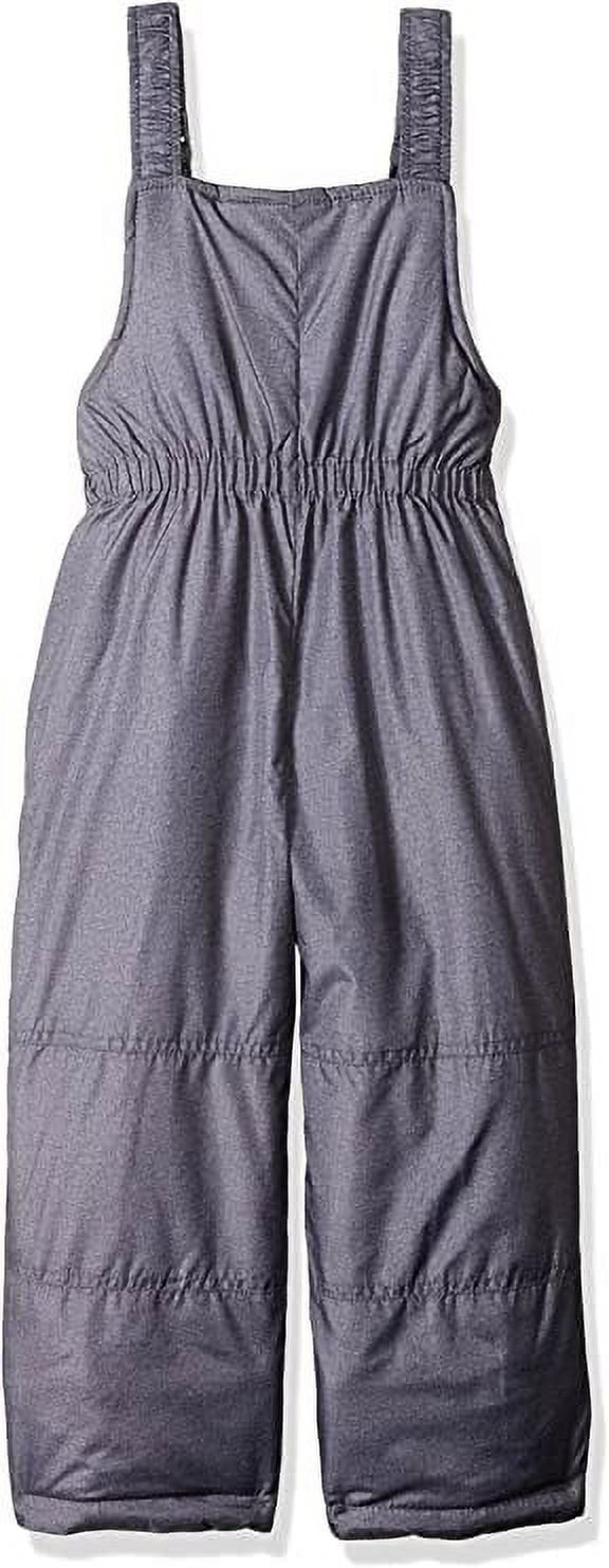 LONDON FOG Boys' Big Classic Heavyweight Snow Bib Ski Pant Snowsuit, Heather Gray