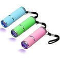 thumbnail image 1 of nipocaio 3pcs Led Flashlight, Small Glow Flashlights With 9 Led Lights, Portable Light Nail Dryer For Nail Gel (mixcolor), 1 of 5