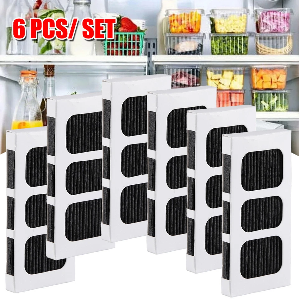 FLINT- 6 Pcs Refrigerator Air Filter Replacement Carbon Activated Filter For Paultra2