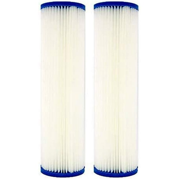 Pack of 2 Watts (WPC5-975) 9.75"X2.75" 5 Micron Pleated Sediment Filter