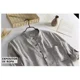 thumbnail image 4 of Camisa Cuello Mao Lino Hombre Casual Manga Corto Slim Fit, 4 of 7
