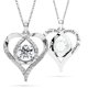 thumbnail image 1 of Collar con colgante en forma de corazón SIGALIT Moissanite S925 Silver, 1 of 9