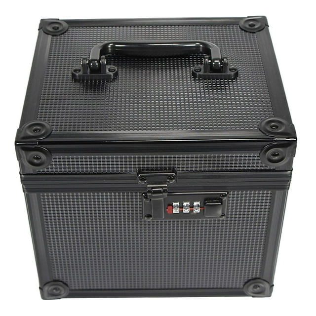 Tachiuwa Boîte de Rangement pour Cartes en Alliage d'Aluminium pour Cartes de Collection Adultes PSA Noir