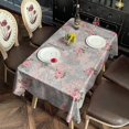 thumbnail image 2 of Pioneer Flower Floral Print Pattern Rectangle Tablecloth 60"x102", Waterproof Polyester Table Cloth, Wipeable Spillproof for Dining Camping Indoor Outdoor, 2 of 6