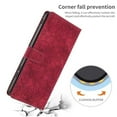 thumbnail image 5 of Leather For Samsung Galaxy S26 Ultra 5G Case Cherry Blossom Embossed Flip Wallet Leather Case with Card Holder Magnetic Closure Shockproof Kickstand Protective Phone Cases Cover,Red, 5 of 8