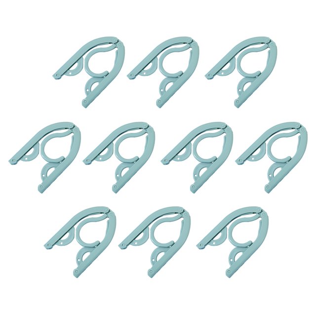 Rbaofujie Car Storage 10pc Clothes Hanger Folding Travel Tool Essential for Dormitory Multi Functional Retractable Folding Underwear Hanging Clothes Support Home Use Hat Hooks for Wall