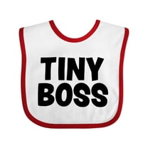Inktastic Tiny Boss Boys or Girls Baby Bib