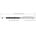 thumbnail image 2 of 550 x 230 x 22mm Hood Shock Lift Struts Bar Bonnet Support Arm Gas Spring Hydraulic Heavy Duty Rod100N, 2 of 4