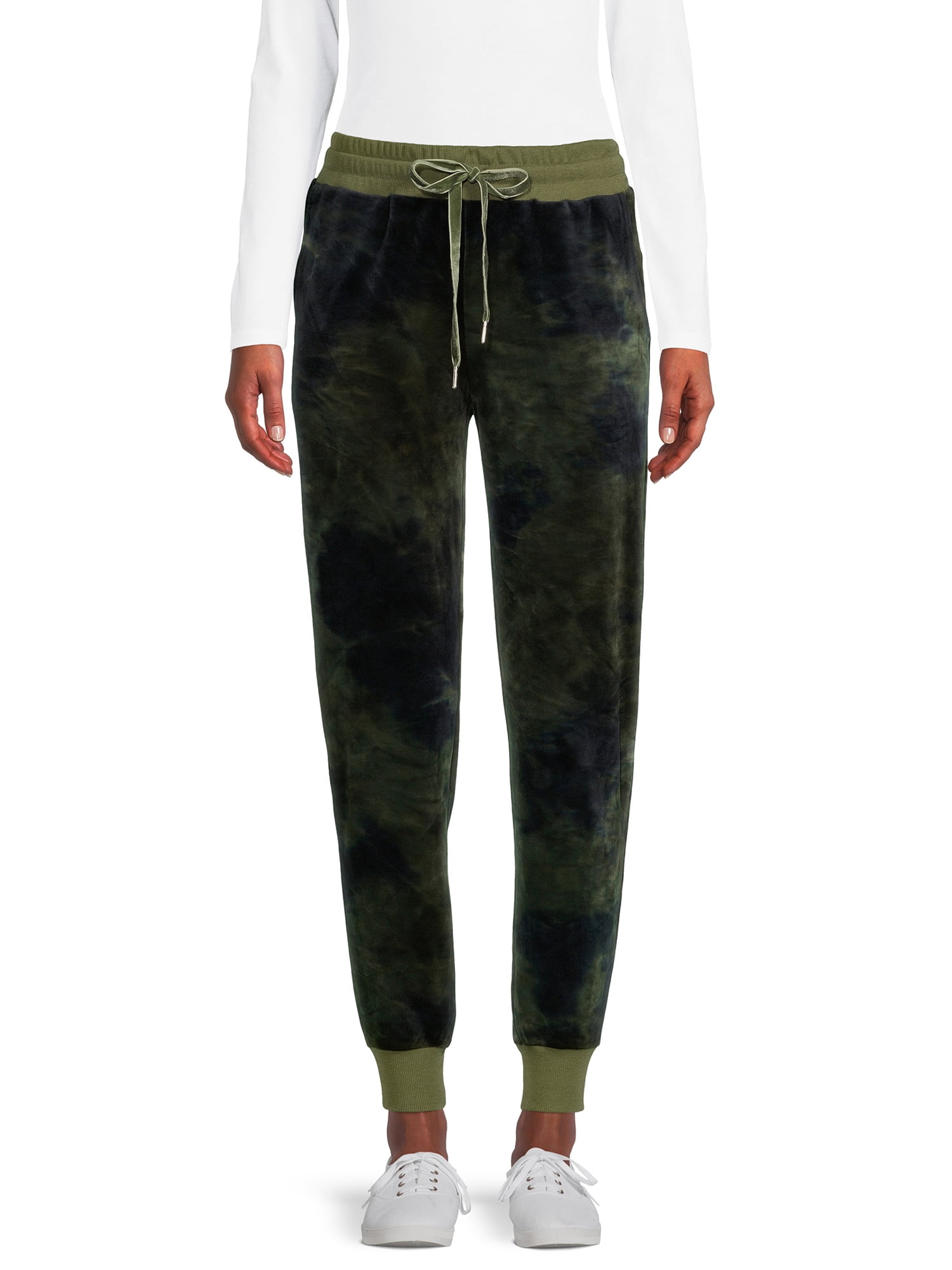 Time and Tru Women's Velour TieDye Jogger Pants