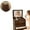 47"Dark Walnut, variant on YLLN Vanity Desk Set with Sliding Lighted Mirror, Makeup Dressing Table with 4 Drawers & 9 Storage Spaces, Hidden Compartments and Cushioned Stool, White Beauty Furniture for Bedroom